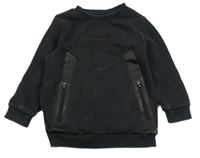 Čierna mikina s nápisom George