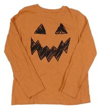 Oranžové triko - dýně H&M