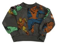 Antracitová mikina so superhrdinami  Zara