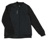 Tmavošedo-čierna prepínaci thermo mikina Kipsta