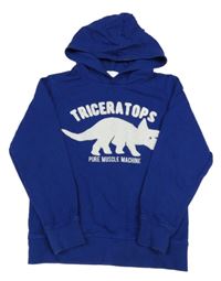 Tmavomodrá mikina s dinem a kapucňou H&M