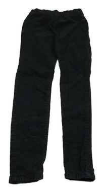 Čierne elastické manšestráky H&M