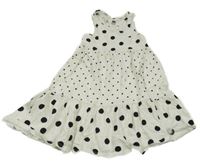 Bielo-čierne bodkovaná é šaty F&F