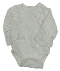 Biele čipkové body