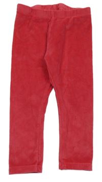 Fuchsiové plyšové legíny Lupilu