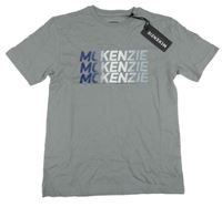 Nové - Světlešedé tričko s logem McKenzie