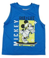 Modré sportovní tílko s Mickeym 