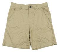 Béžové plátenné chino kraťasy H&M