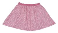 Ružovo-biela kvetovaná sukňa Kids