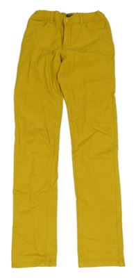 Horčicové slim fit rifle Kiabi