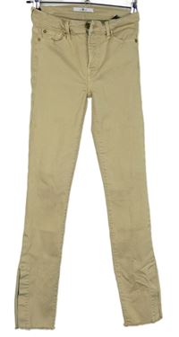 Dámské béžové skinny rifle 7 For all mankind