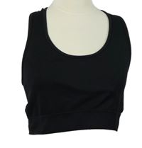 Dámksý čierny športový crop top Workout