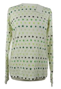 Nové - Pánské smetanové pyžamové triko s trojlístky Leigh Tucker 