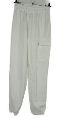 Dámské bílé tepláky s kapsou Shein 