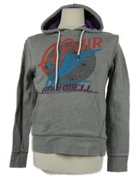 Pánská šedá mikina s potiskem a kapucí Jack&Jones 