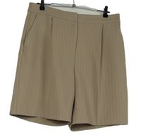 Dámske béžové prúžkované kraťasy TU