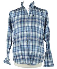 Pánská modro-bílá kostkovaná košile Barbour 