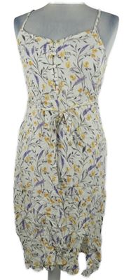 Dámske biele kvetované šaty TU