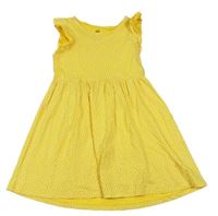 Žlté šaty so srdiečkami H&M