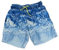 Modro-biele plážové kraťasy Primark