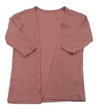 Ružový úpletový cardigan Shein
