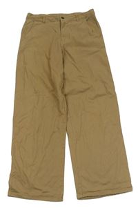 Béžové plátěné chino kalhoty H&M