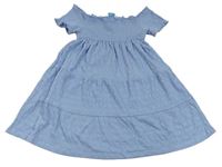 Svetlomodré žabičkové šaty Primark