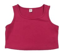 Malinový crop top Shein