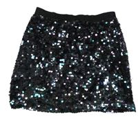 Čierno-farebná flitrovaná sukňa St. Bernard