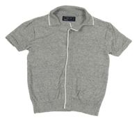 Sivé pletené prepínaci tričko Next