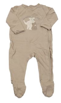 Béžový overal so zvieratkami C&A