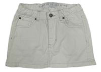 Biela rifľová sukňa H&M