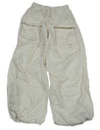 Bílé cargo kalhoty H&M