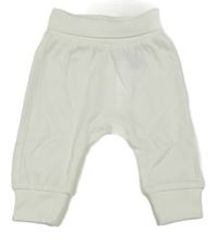 Bílé baggy tepláky H&M