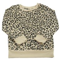 Béžová mikina s leopardím vzorem Kik
