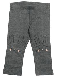 Tmavošedé legíny se zajíčky H&M