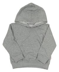 Sivá melírovaná mikina s kapucňou