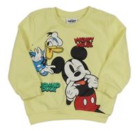 Citronová mikina s Mickeym a Domaldem Disney