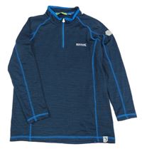 Tmavomodrá vzorovaná funkčná mikina zn. Regatta