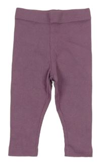 Fialové rebrované legíny PRIMARK