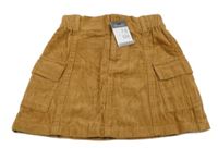 Nové - Karamelová menšestrová sukňa s vreckami Primark