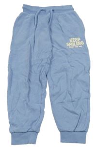 Modré tepláky s nápisem Next