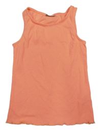 Neónově lososový rebrovaný top Matalan