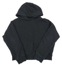 Čierna crop mikina s kapucňou F&F