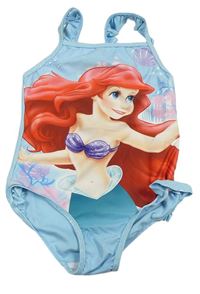 Svetlomodré jednodielne plavky s Ariel Disney