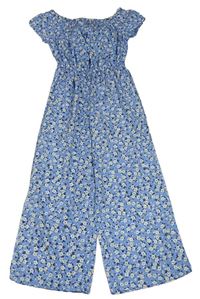 Modrý culottes overal s kytičkami New Look