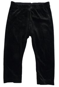 Černé sametové legíny H&M