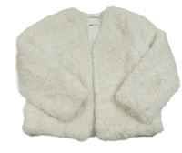Biela kožušinová podšitá bunda H&M