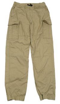 Béžové cargo cuff rifle H&M