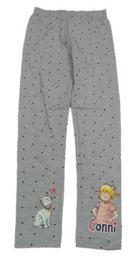 Šedé melírované legíny Conni